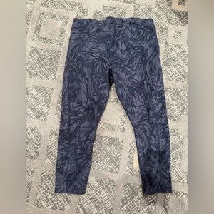 Athleta Blue Designed Leggings